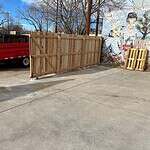 Sliding fence gate